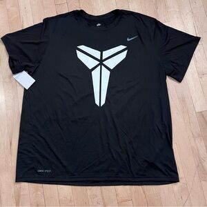 Nike Dri-Fit Kobe Bryant Mens Mamba Black Short Sleeve Polyester T Shirt 3XL NEW